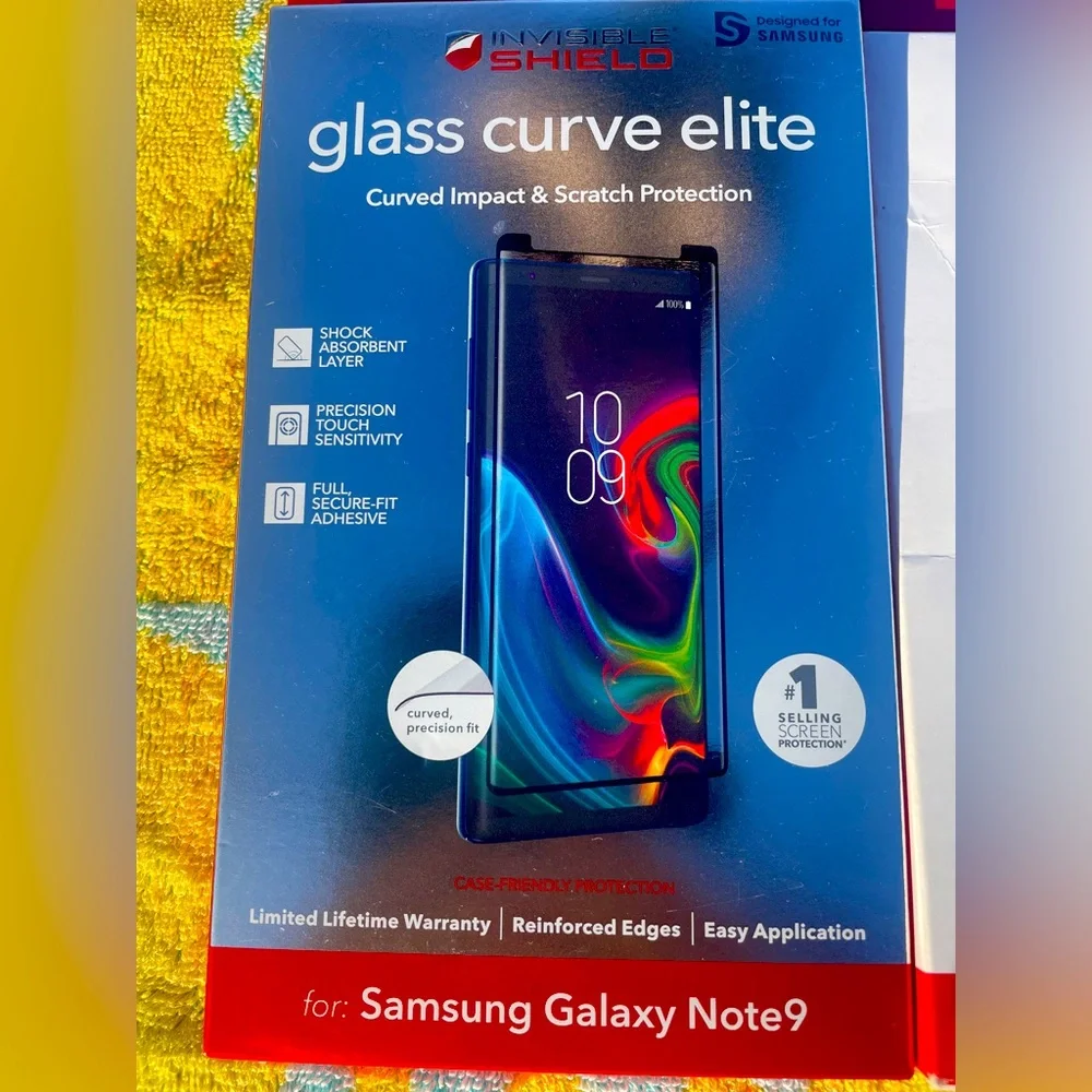 ZAGG InvisibleShield Glass Curve Elite for Samsung Galaxy Note9 - NIB - Lot of 4